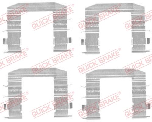 QUICK BRAKE Комплектующие, колодки дискового тормоза 109-1708